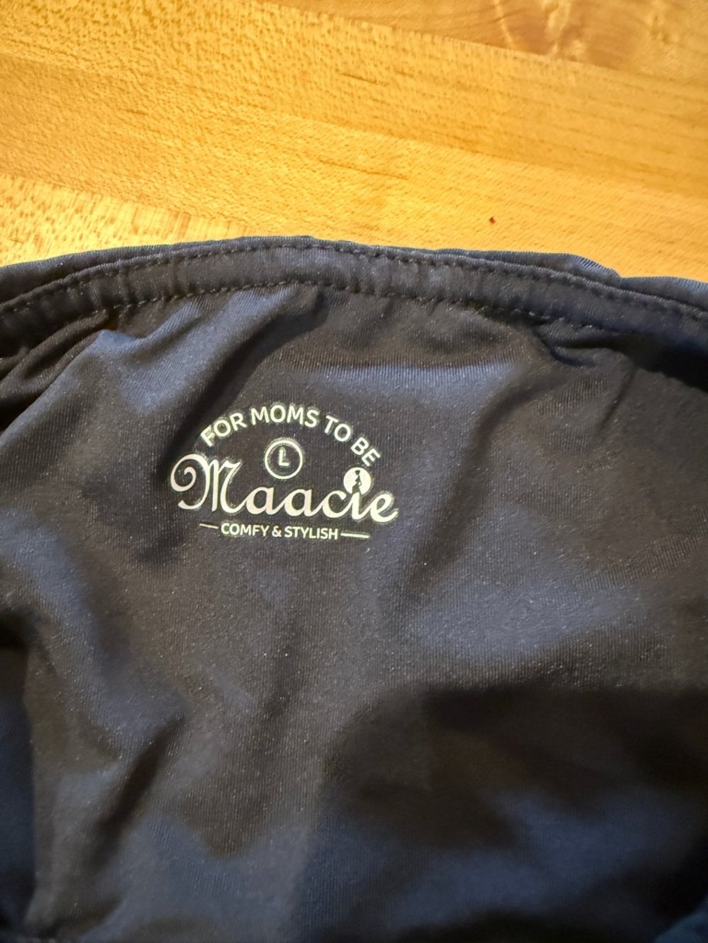 Maacie Women's Navy Athletic Maternity Shorts - Comfort Stretch